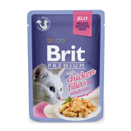Brit Premium (Chicken Flavor) Wet Sachet for Adult Cat 85gr