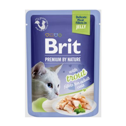 Brit Premium (Trout Flavor) Wet Sachet for Adult Cat 85gr