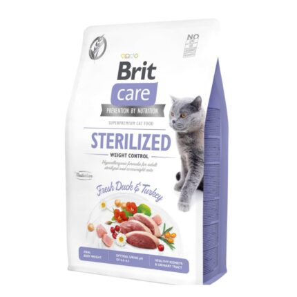 Brit Super Premium Sterilized Adult (Weight Control) Duck & Turkey Flavor Dry Food 2kg