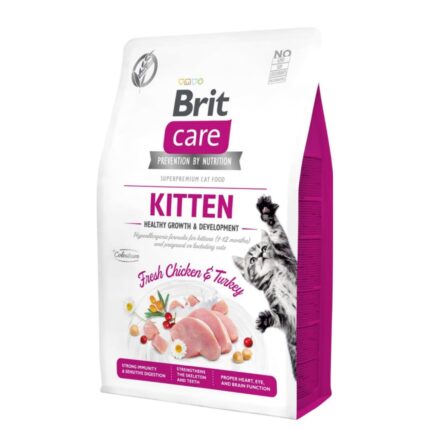 Brit Super Premium Kitten(Healthy Growth & Development) Chicken & Turkey Flavor Dry Food 2kg