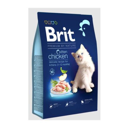Brit Premium Kitten(1-12 months old) Chicken Flavor Dry Food 1.5kg