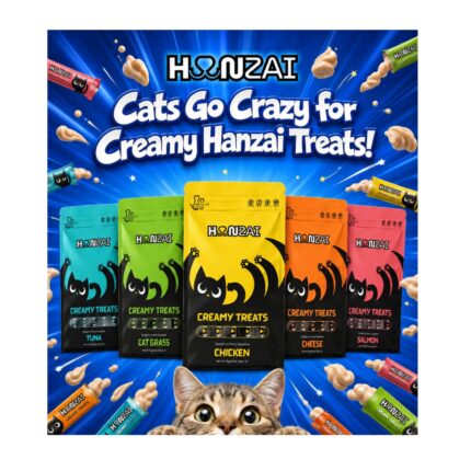 Hanzai Cat Grass Flavor Creamy Treat (75gr) for Adult Cats/Kitten