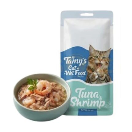 Tamy Adult Cat & Kitten Creamy Treat in Tuna & Shrimp Flavor 60gr(4 Sticks)
