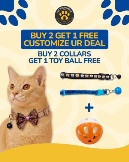 Offer: Buy 2 Cat Collars & Get 1 Toy Ball Free