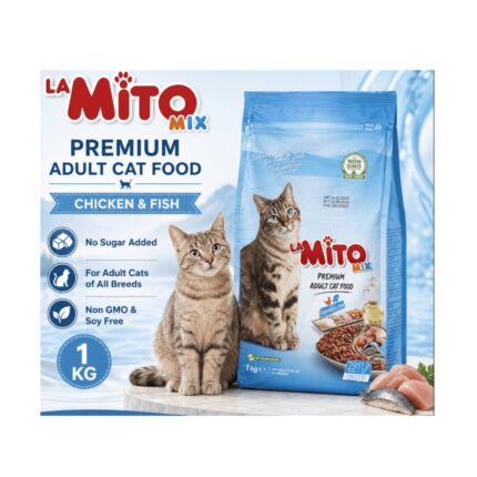 Mito(Turkish Brand) for Adult Cats in Chicken & Fish Flavor 1KG