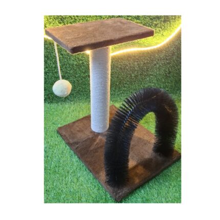 Single Pole Scratching Post with Arch ( Length 12 x Width 16 & Height 19) Inches