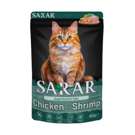Sarar Adult Cat Chicken with Shrimp Wet Sachet 80gr