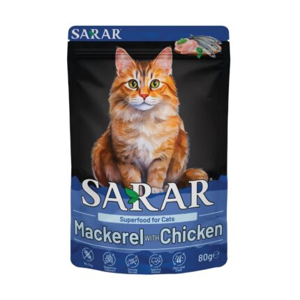 Sarar Adult Cat Macherel with Chicken Wet Sachet 80gr