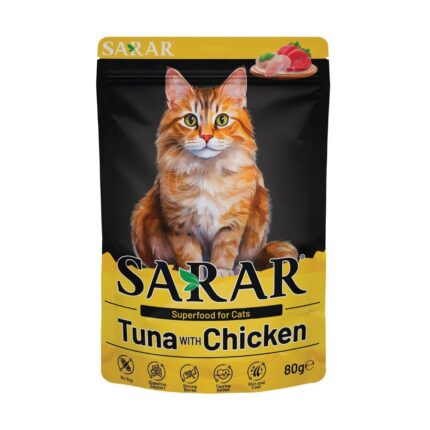 Sarar Adult Cat Tuna with Chicken Wet Sachet 80gr