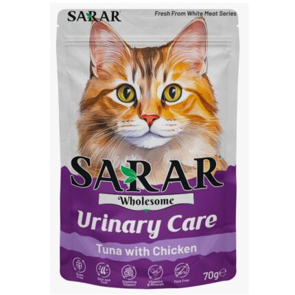 Sarar Adult Cat (Urinary Care) Tuna with Chicken Wet Sachet 70gr